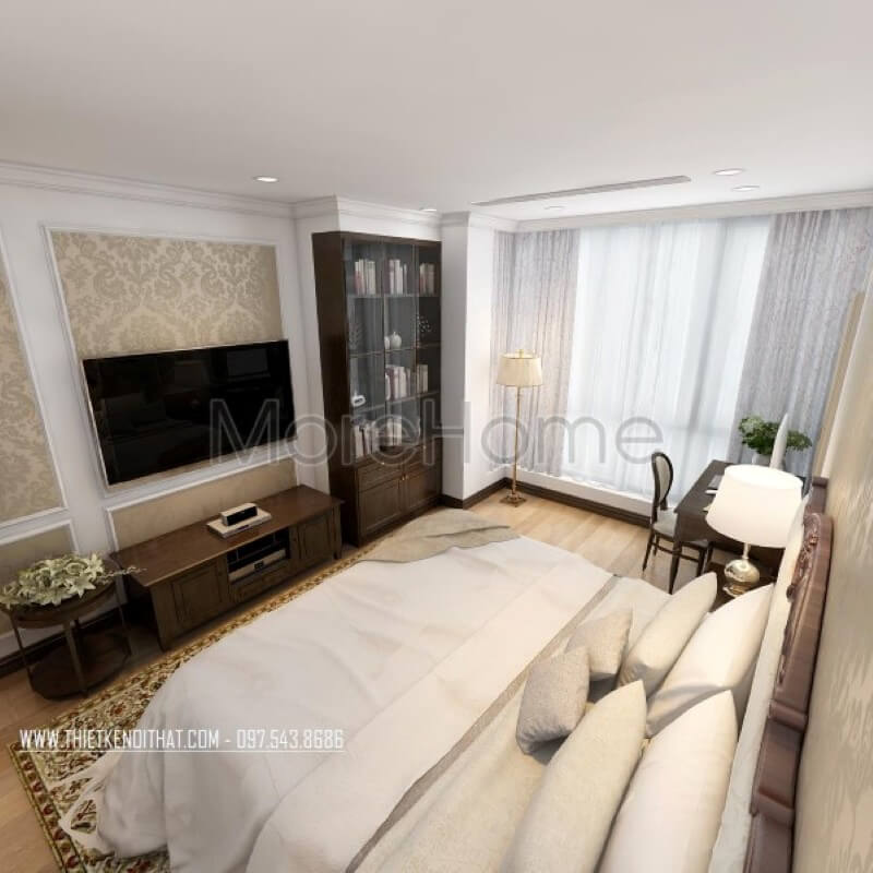 Mẫu giường ngủ cao cấp ấn tượng mang lại cho gia chủ một không gian nghỉ ngơi thư giãn nhất Thiết kế chung cư