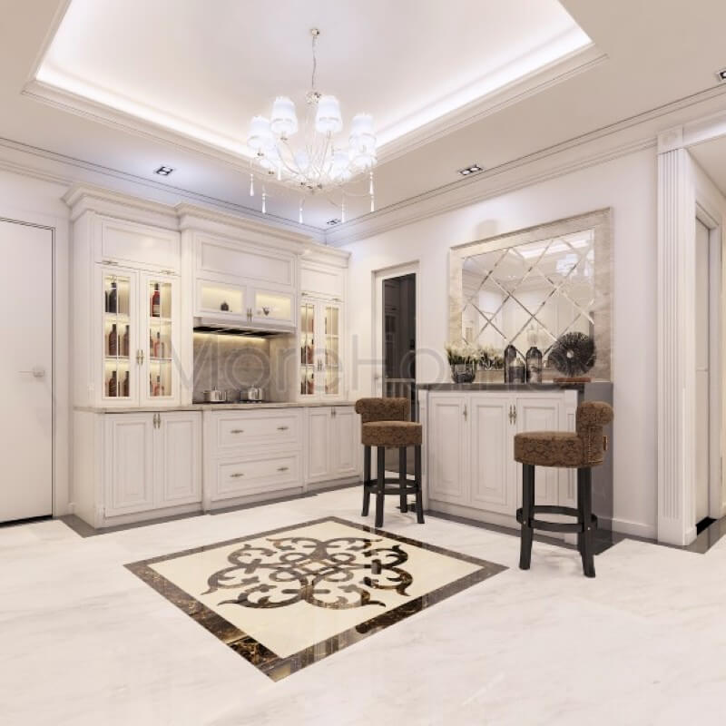 Mẫu tủ bếp gỗ tự nhiên đẹp và tiện nghi tạo nguồn cảm hứng nấu nướng cho những người nội trợ trong gia đình bạn Tủ bếp gỗ, tủ bếp gỗ tự nhiên, tủ bếp tân cổ điển