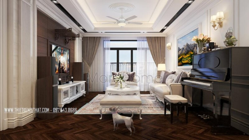 Thiết kế nội thất chung cư Royal city cao cấp Nội thất chung cư tân cổ điển đẹp