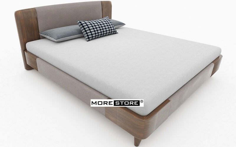 Mẫu giường ngủ gỗ neveer óc chó với kiểu dáng sang trọng, hiện đại-MHG 00019