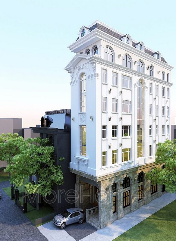 Khách sạn cao cấp 6 tầng được thiết kế theo một lối kiến trúc hiện đại, tinh tế và kết hợp với mái vòm ấn tượng.