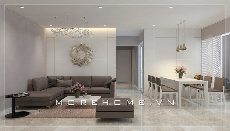 Bàn trà mặt đá trắng hiện đại nội thất không thể thiếu trong không gian phòng khách sử dụng tiện nghi trong sử dụng